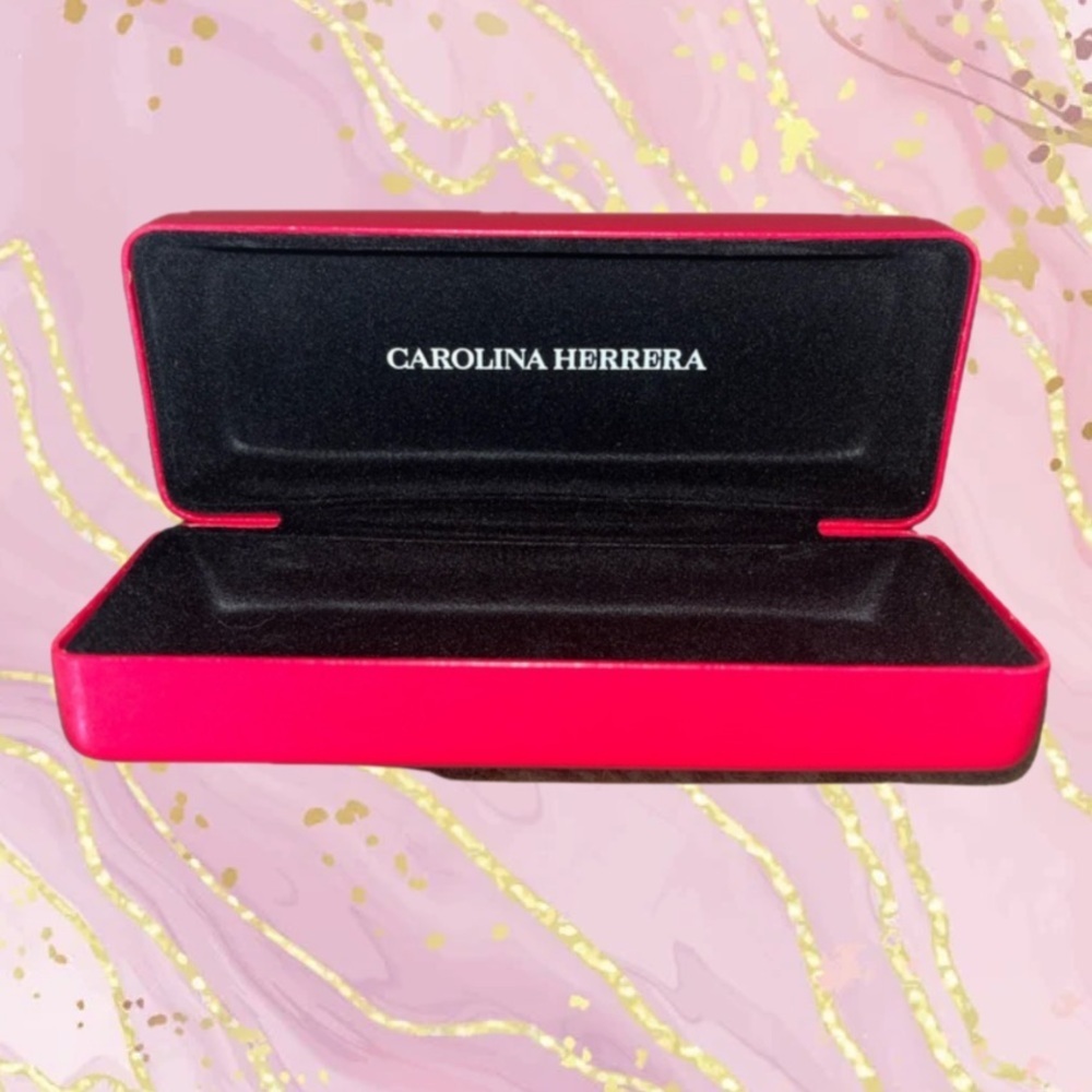 Carolina Herrera Women's Eyeglass Hard Shell Case, Red